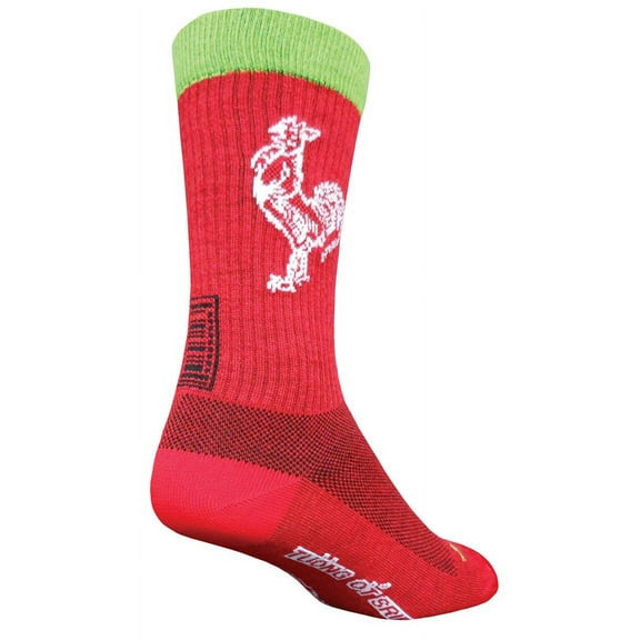 Socks - SockGuy - Crew 8" Sriracha Acrylic Crew L/XL Cycling/Running
