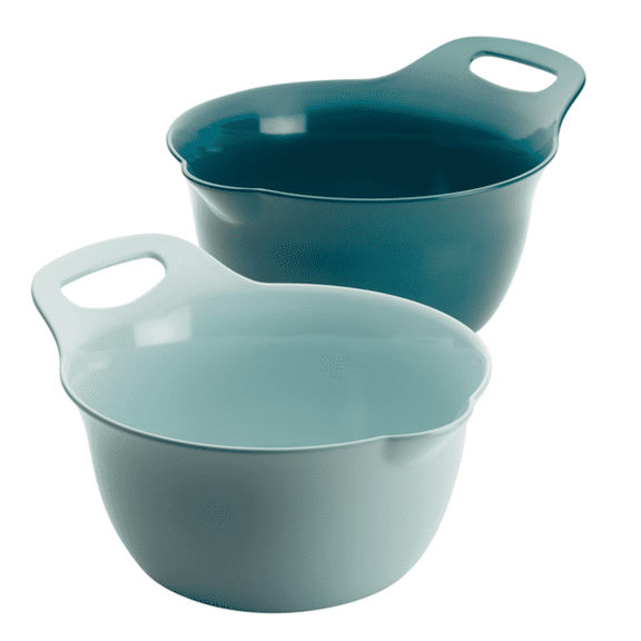 Rachael Ray Tools and Gadgets Nesting Mixing Bowl Set, 2-Piece 4Qt/5Qt