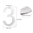 thumbnail image 2 of Uxcell 3 Inch 304 Stainless Steel House Number Polishing for Door Mailbox(Number 3), 2 of 5