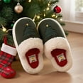 thumbnail image 6 of Wovix Women's Fuzzy House Slippers Comfy Memory Foam Bedroom Slippers Solid Color Thermal Slip On Light Shoes Outdoor Indoor Wool-Like Lined Soft House Wear, 6 of 6