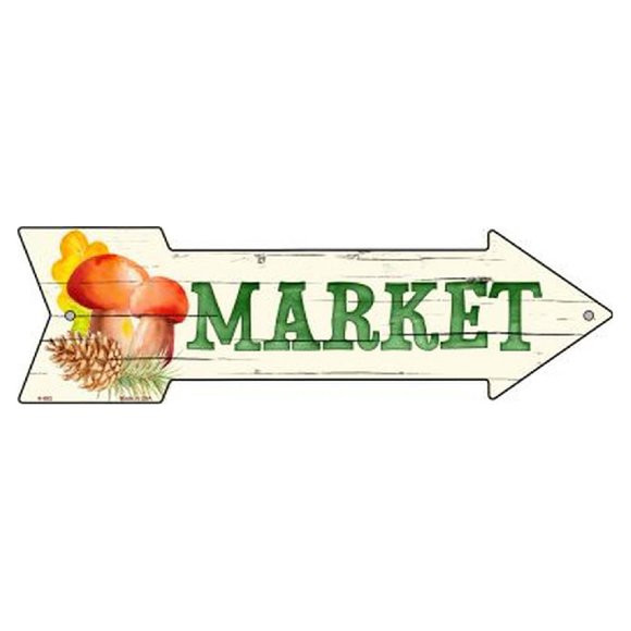 Market Novelty Metal Arrow Sign (with Sticky Notes)