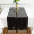 thumbnail image 4 of Disco Sequin Table Runner Black Mirror Foil Table Decor for Wedding Party Celebration Decoration, 4 of 6