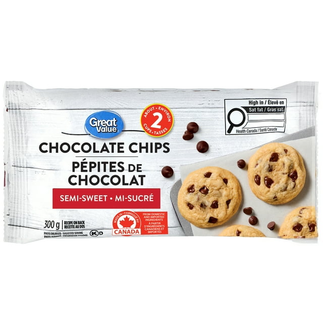 Great Value Semi-Sweet Chocolate Chips bag