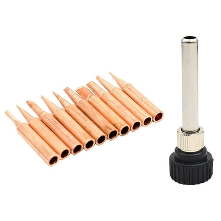 

11pcs 936 937 Professional Durable Soldering Iron Tip With Sleeve Nonmagnetic