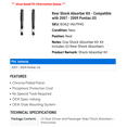 thumbnail image 2 of Rear Shock Absorber Kit - Compatible with 2007 - 2009 Pontiac G5 2008, 2 of 2