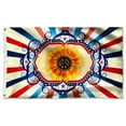 thumbnail image 3 of Bayyon Hippie Sunflower Grommet Flag Banner with Grommets 3x5Feet Man cave Decor, 3 of 6