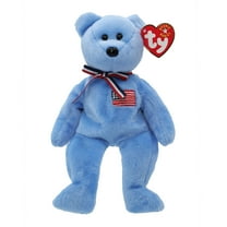 Ty Beanie Babies America the Bear Blue Plush Bear 2002