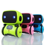 (2 pack) Contixo Robot Toys for Kids, Talking Dancing Interactive Smart Robot Toy Ages 3-8, Kids Robot R1 Mini, Pink