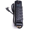 thumbnail image 2 of BlueDiamond 10 Rotating Outlets Surge Protector Pivot Bar - 2,880 Joul - 10 FT Cord with Flat Offset Plug and Cable Management - Heavy Duty Universal Extens Strip for Superior Protect, 2 of 4
