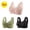 3PCS#Pink/Black/Green, variant on GERsome 2Pcs Women's Front Closure Bra No Underwire Plus Size Full Coverage T-Shirt Bras Convenient Snap Sleep Bra for Women Plus Size Bra Assorted Color