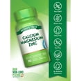 thumbnail image 3 of Calcium Magnesium Zinc Supplement | 90 Caplets | For Men and Women | by Nature's Truth, 3 of 7