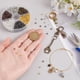 thumbnail image 3 of Aproximadamente 1700 piezas de anillos de hierro partidos, anillo de salto de doble bucle, diámetro de 4 mm, alambre de calibre 21, 6 colores para accesorios de joyería., 3 of 9