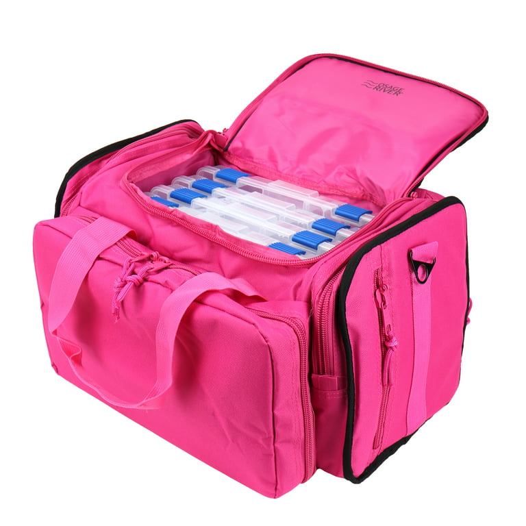 Osage River Deluxe Tackle Bag with 4 Tackle Box Organizers, Heavy Duty  Fishing Tackle Storage, Pink 