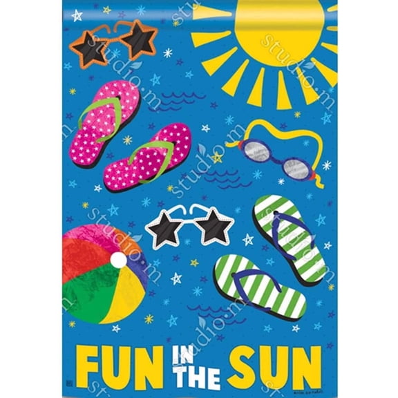 Studio M Garden Decor - Summertime Fun In the Sun BreezeArt Garden Standard Flag