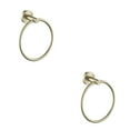 thumbnail image 3 of pitrice Towel Ring Fixing Rings Hanging Rack Convenient Towels Hangers for Indoor Use Hanger Stand for Home Bathroom Kitchen Use Golden 2Set, 3 of 6