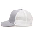 thumbnail image 5 of Outdoor Cap RGR-100M 5 Panel Heathered, Mesh Back Cap-Heathered Gray/White, 5 of 8