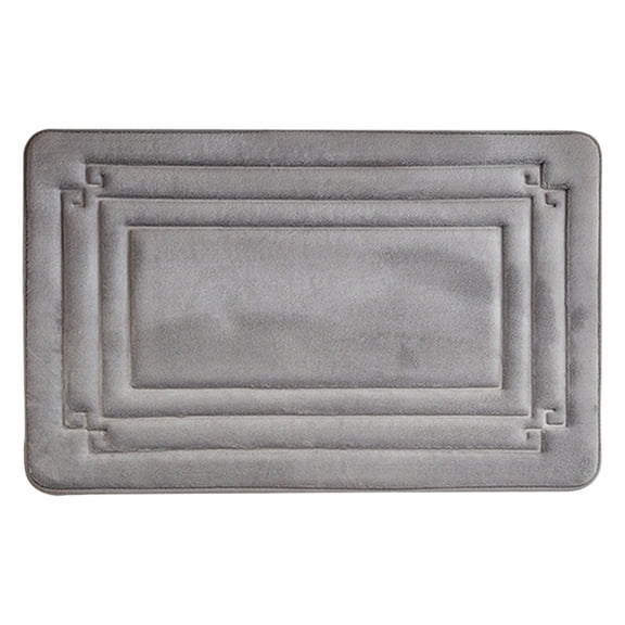 Hwkond Bathroom Mats, Bathroom Absorbent Floor Mat Is Machine Washable Soft And Quickly Absorbs Water Bath Rugs Ensuring Stable And Non Slip Bathroom Floor Mat,Gray,15.74x23.62in