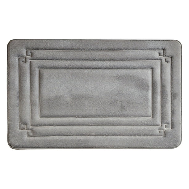 Alfombrilla de baño absorbente, lavable a máquina, suave, cómoda y de secado rápido. Alfombrilla antideslizante para ducha, bañera, lavabo y tocador. Alfombra absorbente de agua para el baño del