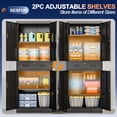 thumbnail image 3 of BESFUR Metal Cabinet with Drawer and Adjustable Shelves for Garage, Office, School - Black, 3 of 8