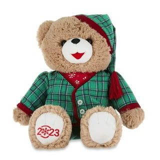 Beige Snowflake Teddy Boy Christmas 2023 Child's Plush, 9, by Holiday Time