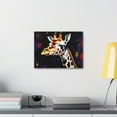 thumbnail image 6 of Abstract Colorful Giraffe Painting Animal Canvas Wall Art for Home Decor Ready-to-Hang, 6 of 13