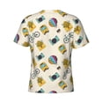 thumbnail image 6 of Vsdgher Travel Elements Print Men's Dry Fit Mesh Athletic Shirts Moisture Wicking Tennis T-Shirt Tops, 6 of 9