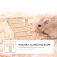 thumbnail image 3 of MasteelfCA Decorative Chinchilla Toy Wear-resistant Hamster Platform Wooden Guinea Pig Ramp, 3 of 9