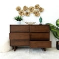 thumbnail image 7 of Boston Mid Century Modern Solid Wood Walnut Dresser with 6 Drawers, 7 of 7