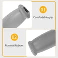 thumbnail image 4 of Un par de empuñaduras de goma para muletas, resistentes, de repuesto, accesorios para muletas (gris)., 4 of 7