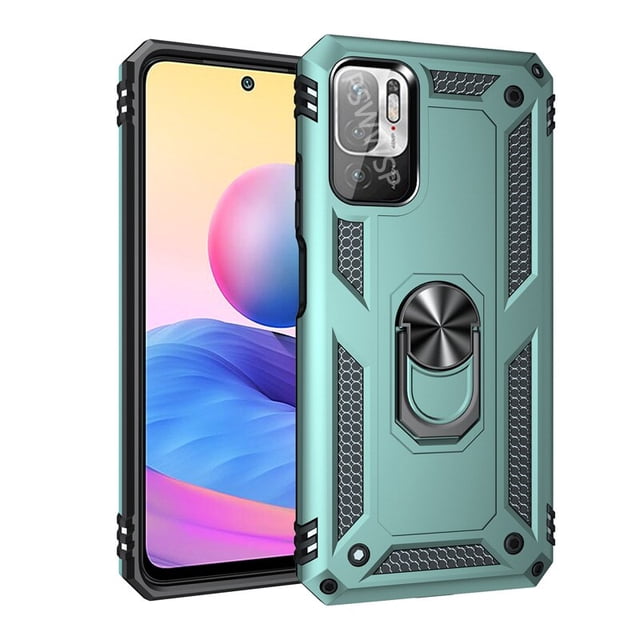 Funda protectora a prueba de golpes para Xiaomi Redmi Note 11 11s 9 10 9s 10s Pro Mi 12 12X Poco X3 GT 9T 9C 11T 11i 5G Holde, funda de anillo de Metal Tan Jianjun unisex