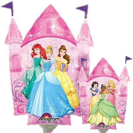 Loftus International A3-3934 Multi-Princess Castle Mini Shape Balloon