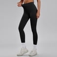 thumbnail image 2 of felwors Women Ribbed Seamless Leggings High Waisted Workout Gym Yoga Pants (Black, S), 2 of 6