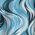 thumbnail image 3 of Designart "Zebra Rhythms In Blue" Abstract Blackout Curtain Panels, 3 of 4