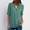 Light Blue, variant on OKBOP Plaid Shirts for Women,Summer Long Sleeve Shirts Zip Casual Tunic V-Neck Rollable Blouse Tops