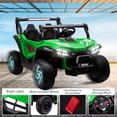 thumbnail image 3 of OTTORD 24V Ride on Cars 2 Seater, 4WD Electric Cars Vehicles for Adults and Kids（Green）, 3 of 8