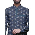 thumbnail image 3 of BESTMAN Casual PrintedShirtsFor Men Slim Fit Button Down Long SleeveShirt, 3 of 5