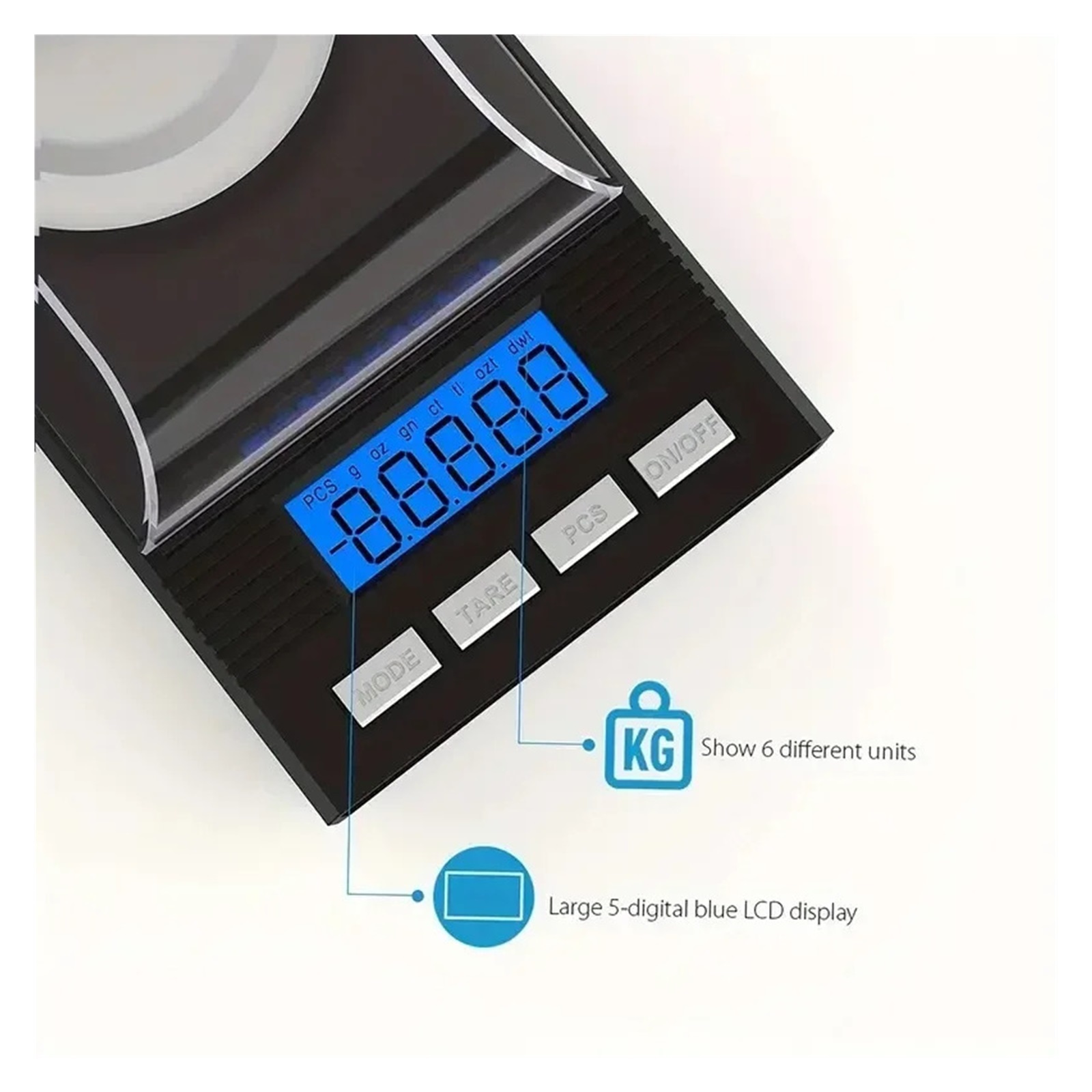 Electronic Digital Scale Portable Mini Balance Precision Pocket Gold Jewelry Carat Scales Milligram