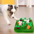 thumbnail image 4 of Viflosae Plush Toys Christmas Gift Baskets for Families Carrot Toy Carrot Pulling Toy Pet Chewable Toys Interactive Carrot Filling Toy Interactive Snuffle Mat Vegetable Field Vegetarian Toy, 4 of 9