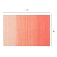 thumbnail image 6 of Plastic Placemats Set of 6 Rectangle Placemats for Table Decor Washable Heat Resistant Table Placemats Wipeable Table Mat Orange Red 17.7x11.8inch, 6 of 6