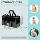 thumbnail image 4 of Transportadora de Gatos con Tazón de Comida Portátil Transportadora para Perros y Gatos Pequeños y Medianos de hasta 13 Lbs Negra, 4 of 7