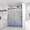 Matte Black, variant on Frameless Shower Door, 56-60" W x 74" H Sliding Shower Door with 5/16" (8mm) Clear Tempered Glass, Soft-Closing, Brushed Gold