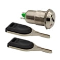 thumbnail image 2 of Interruptor de llave electrónico de metal con 2 llaves, portátil, práctico, multifuncional, cómodo y resistente, cerradura para teléfono de 12 mm, 2, 2 of 8