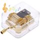thumbnail image 1 of RV Caja de música de acrílico transparente en oro, dedicada a la madre/padre/hija/hijo - Cumpleaños, Navidad, Acción de Gracias, Boda, Aniversario del día de San Valentín (You Are My Sunshine) brillar Electrónica, 1 of 5