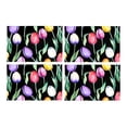 thumbnail image 1 of YUSDECOR Floral Spring Flower Tulips Placemats Table Mats for Dining Room Kitchen Table Decoration 12x18 inch,Set of 4, 1 of 4