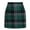 BQ1-Green, variant on Bysome Women Green Skirt Daily Wear Trendy Plaid Print High Waist Mini Skirts