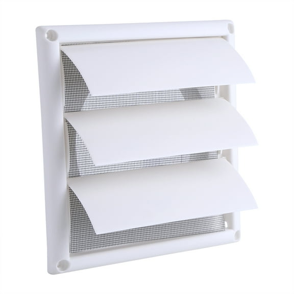 Air Vent Louver, Air Vent Covers, Practical and Fan Outside Vent Dryer Vent Cover Outdoor Opens Automatically 7.87 Inch