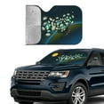 thumbnail image 4 of XMXY Car Sun Shade Windshield, Plant Alien Graffiti Automotive Front Window Sun Visor for Cars SUV Trucks, Small Size, 4 of 8