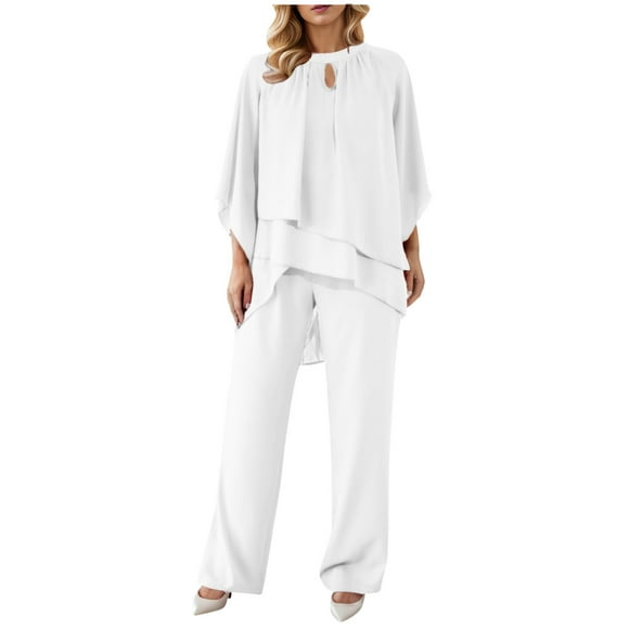 Wyzesi White Swim Shorts Suit Women Women's Casual Shoulder Irregular Party Elegant Two Piece Set Cargo Shorts Suit for Women Elastic Waistband Women Shorts Suit Casual Inseam Cargo
