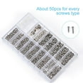 thumbnail image 5 of 1000Pcs Stainless Steel Eyeglasses Watch Repair Screw Replacement Kit Set Tiny Screws Nut Assortment Repair Tool Kit Set, 5 of 5