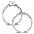 thumbnail image 4 of Everly Women's Created Sapphire 10k White Gold Bridal Set, 4 of 8